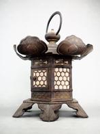 Hexagonal lantern with intricate carvings  - Highly