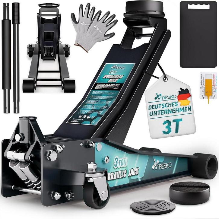 Autokrik - Garagekrik - Hydraulische krik - 3 Ton - Zwart -, Autos : Divers, Prises, Envoi
