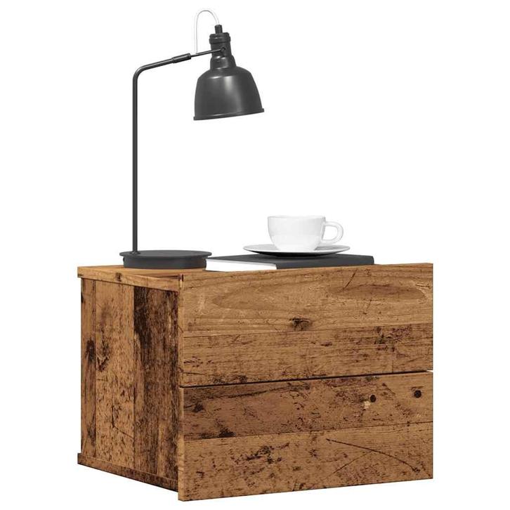 vidaXL Nachtkastje wandgemonteerd 40x32x30 cm oud, Huis en Inrichting, Slaapkamer | Nachtkastjes, Nieuw, Verzenden