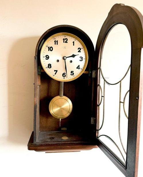Horloge murale - Junghans - Bois - 1920-1930, 1910-1920, Antiek en Kunst, Antiek | Klokken