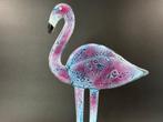 Studio Habrat - Beeldje - Flamingo - fusing, Antiek en Kunst