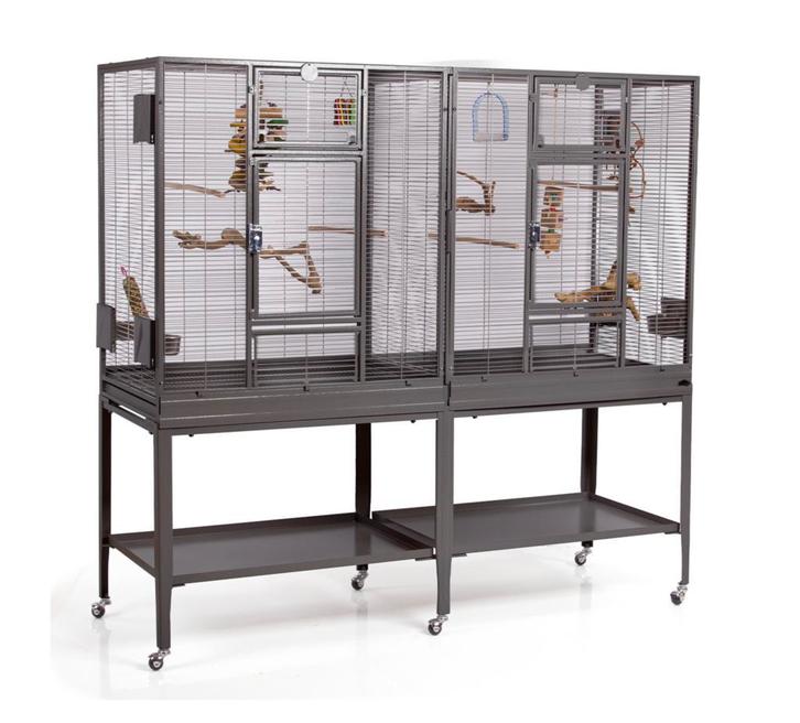 Parkietenkooi Montana New Madeira Double Antiek of Platinum, Animaux & Accessoires, Oiseaux | Cages & Volières, Enlèvement ou Envoi
