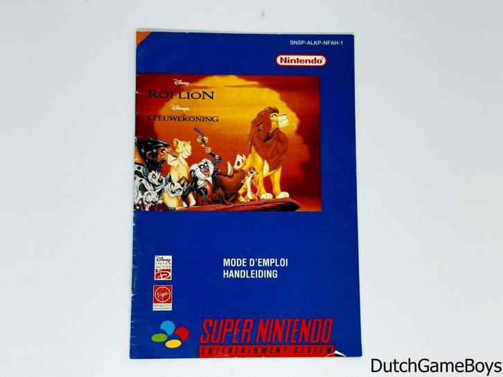 Super Nintendo / SNes - Le Roi Lion / De Leeuwenkoning - FAH, Games en Spelcomputers, Games | Nintendo NES, Gebruikt, Verzenden