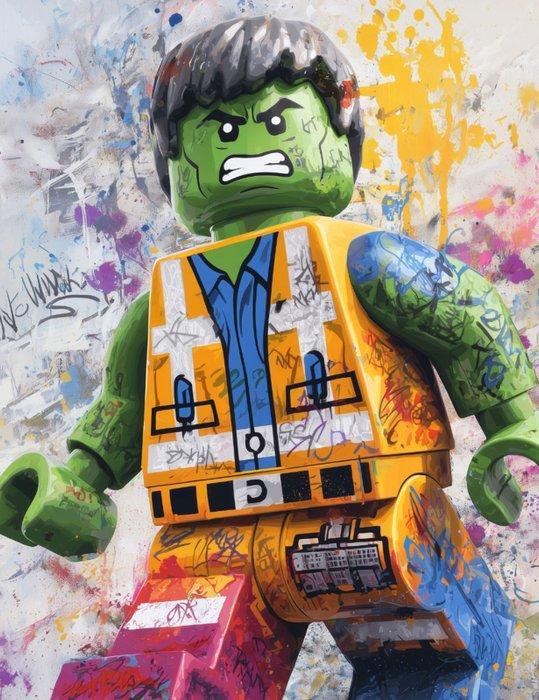 Canvas Fit - Alberto Ricardo - Hulk Lego – La Fuerza Verde, Kinderen en Baby's, Speelgoed | Duplo en Lego