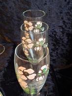 Champagne fluitje (8) - Glas, Porselein - champagneflutes, Antiek en Kunst