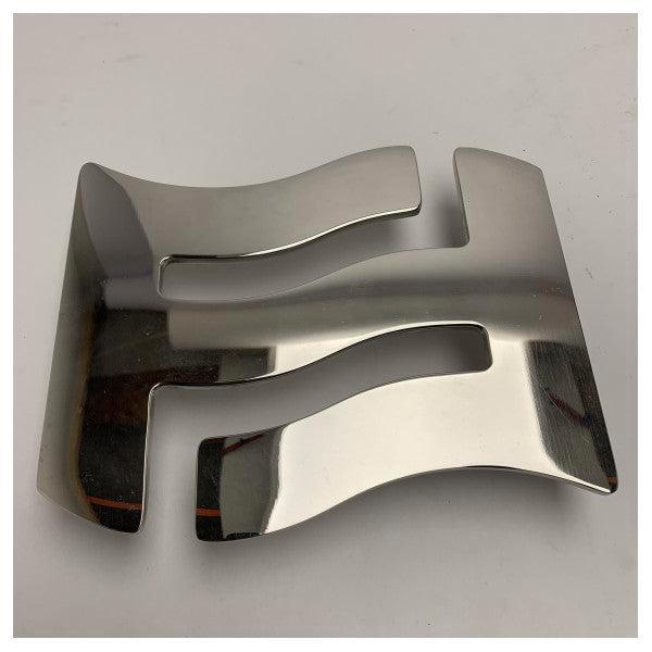 Bieden: Ferretti Stainless Steel Marine FF Logo Emblem Dura, Watersport en Boten, Bootonderdelen, Ophalen of Verzenden