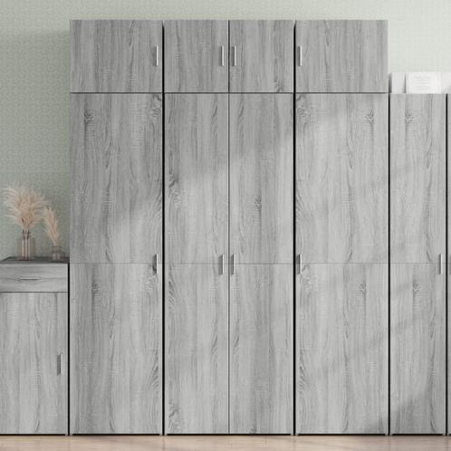 vidaXL Armoire de rangement sonoma gris 70x42,5x225 cm, Maison & Meubles, Armoires | Dressoirs, Neuf, Envoi