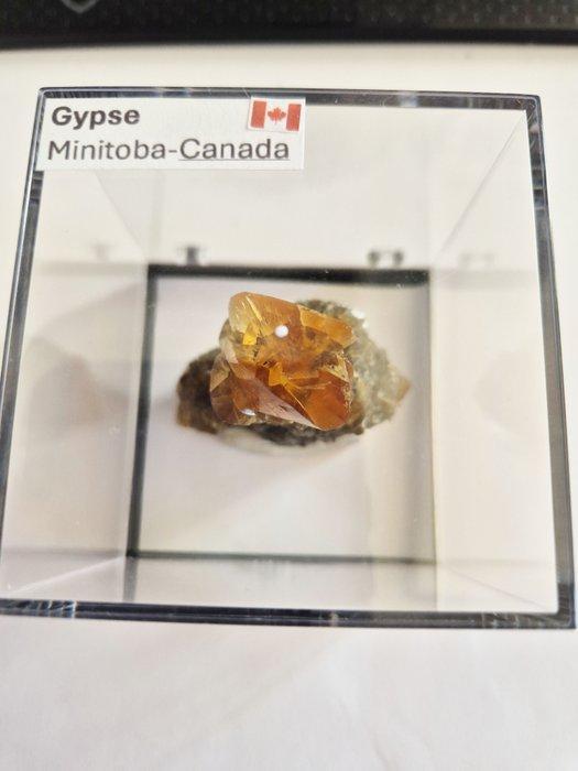gips Kristallen op matrix- 96.71 g - (1), Verzamelen, Mineralen en Fossielen