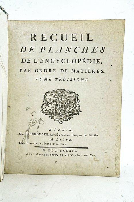 Diderot et DAlembert - Recueil de planches de, Antiek en Kunst, Antiek | Boeken en Manuscripten