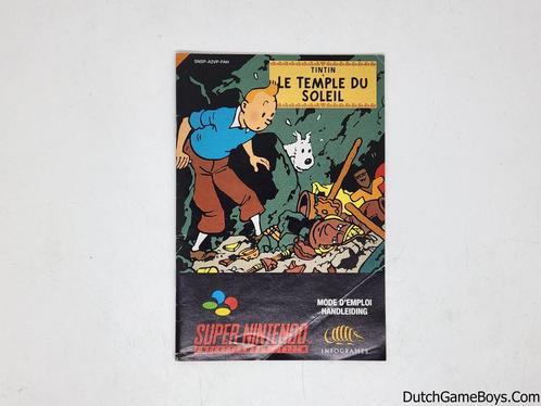 Super Nintendo / SNes - Tintin Le Temple Du Soleil - FAH - M, Consoles de jeu & Jeux vidéo, Jeux | Nintendo NES, Envoi