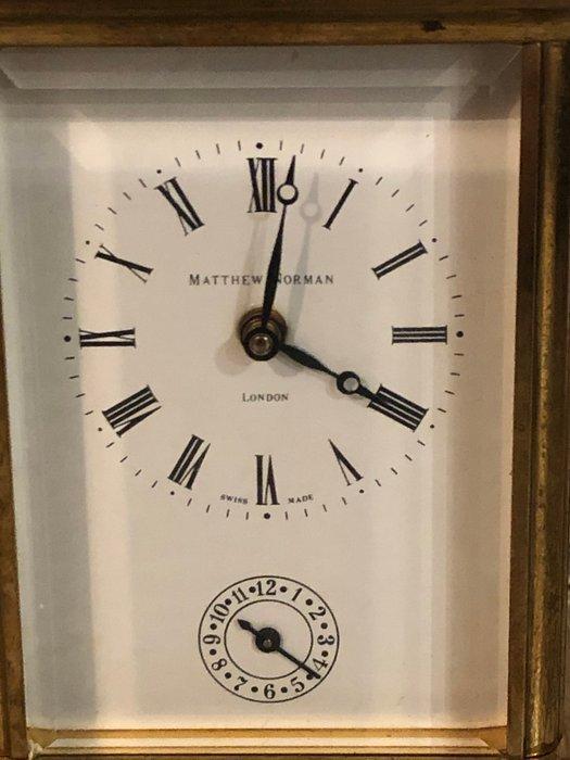 Pendulette de voyage, Réveil - Matthew Norman - Laiton -, Antiek en Kunst, Antiek | Klokken