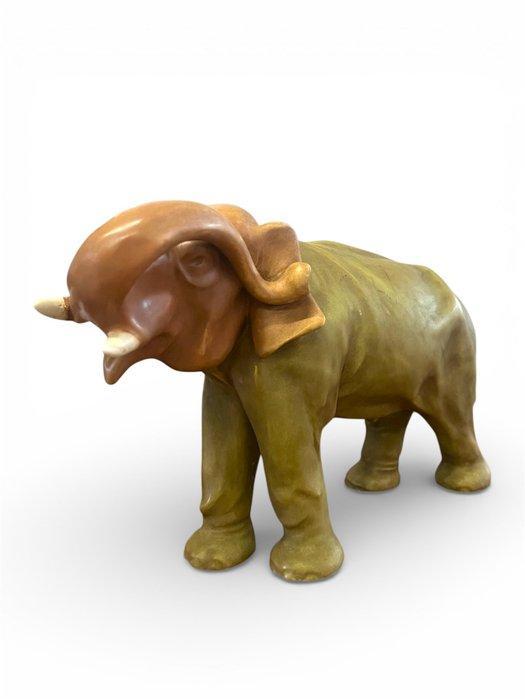 Royal Dux Porzellan-Manufaktur - Beeldje - Large Elephant -, Antiek en Kunst, Antiek | Glaswerk en Kristal
