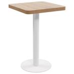 vidaXL Table de bistro Marron clair 50x50 cm MDF, Maison & Meubles, Tables | Tables à manger, Neuf, Verzenden