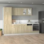 vidaXL 8-delige Keukenkastenset Lyon bewerkt hout sonoma, Verzenden, Nieuw