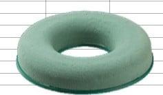 Steekschuim krans oase voor verse bloemen 30 cm tijdelijk, Huis en Inrichting, Woonaccessoires | Kunstplanten en Kunstbloemen