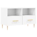 Tv-meubel Hout & Metaal Wit | Tweede Kansje | 35% Korting, Huis en Inrichting, Verzenden, Nieuw