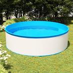 vidaXL Splasher pool 350x90 cm wit, Tuin en Terras, Verzenden, Nieuw