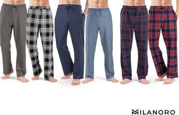 2eChoix | Milanoro - Lot de 2 pantalons de pyjama en coton beschikbaar voor biedingen