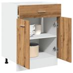 vidaXL Onderkast met lade Lyon 60x46x81,5 cm bewerkt hout, Huis en Inrichting, Verzenden, Nieuw