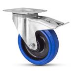 FORTEX Blue Wheel zwenkwiel Ø160mm met dubbele rem WLL 300kg, Nieuw, Verzenden