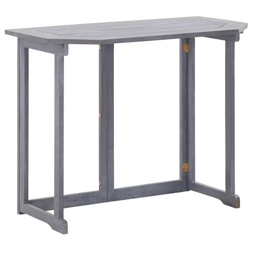 vidaXL Balkontafel inklapbaar 90x50x74 cm massief acaciahout, Tuin en Terras, Tuintafels, Nieuw, Verzenden