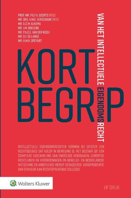 Kort begrip van het intellectuele eigendomsrecht, Livres, Science, Envoi