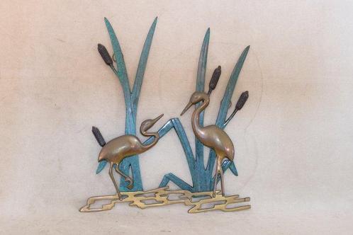 Décoration murale - Allemagne - Vintage avec des grues, Antiek en Kunst, Curiosa en Brocante