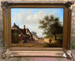 Hollandse School (XVIII-XIX) - Romantisch landschap NO, Antiek en Kunst