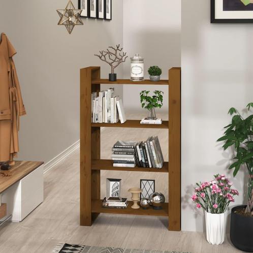 vidaXL Boekenkast/kamerscherm 80x35x125 cm massief hout, Huis en Inrichting, Kasten | Boekenkasten, Nieuw, Verzenden