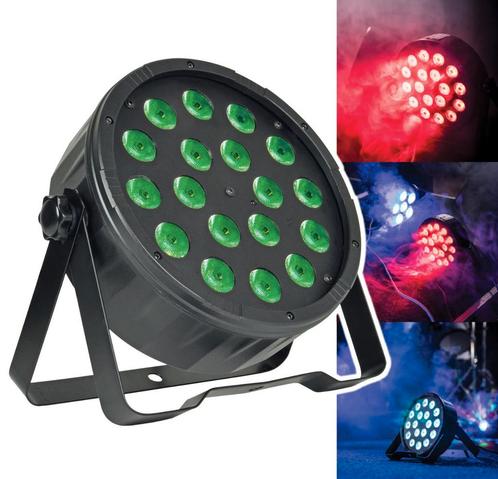 QTX PAR-100 3-in-1 LED PAR 18x 1,5W Met Afstandsbediening En, Musique & Instruments, Lumières & Lasers