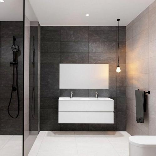 Badkamermeubel Solid Surface BWS Stockholm 120x46 cm Links, Doe-het-zelf en Bouw, Sanitair, Bad, Nieuw, Ophalen of Verzenden