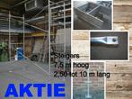 metsersteigers 7,5 m hoog x 2,50 tot 10 m lang x 1,25m breed, Bricolage & Construction, Gevelsteiger, Ophalen
