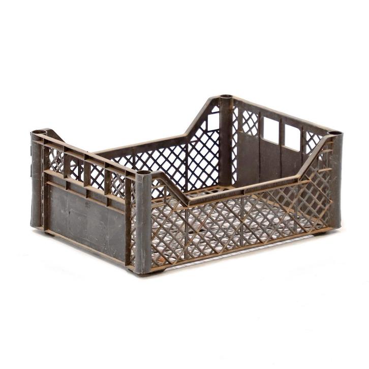 Gebruikte Euronorm stapelbakken wanden + bodem geperforeerd, Doe-het-zelf en Bouw, Kratten en Dozen, Gebruikt, Ophalen of Verzenden