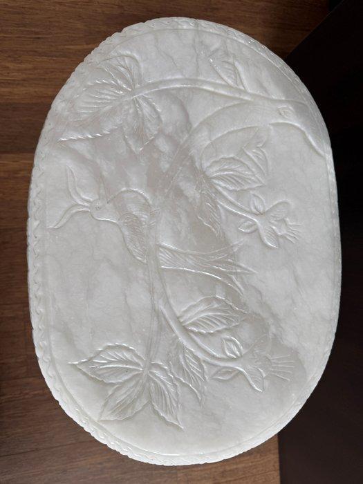 Bijzettafel - Albast, Antiek en Kunst, Curiosa en Brocante