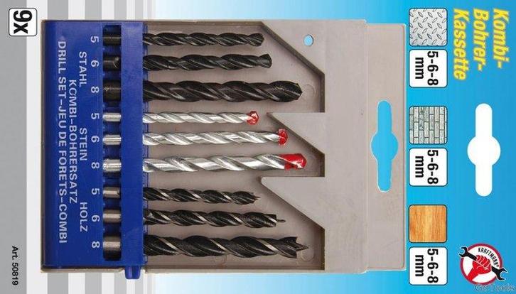 9-delige combinatie drill set, Autos : Divers, Outils de voiture, Envoi