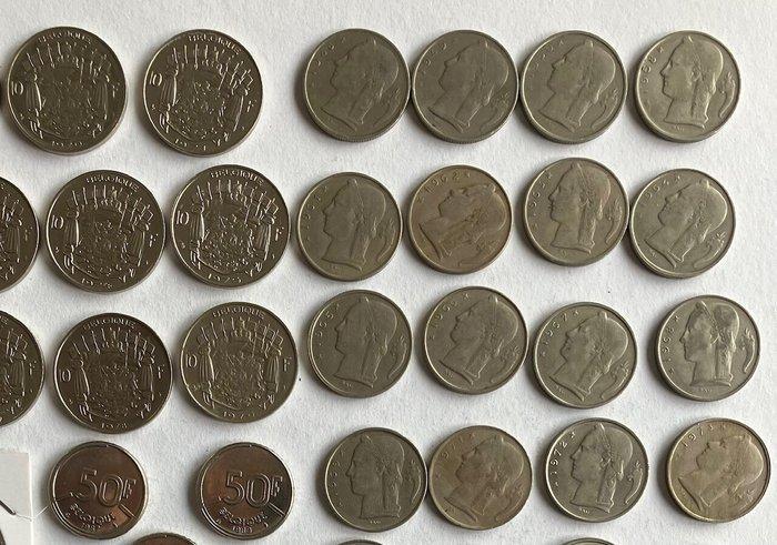 België. Boudewijn I. 1948/1990, collection of 111 coins, Postzegels en Munten, Munten | Europa | Niet-Euromunten