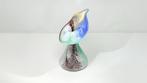 Vaas - Glas-in-lood - Bloemen kunstglas vaas, Antiek en Kunst
