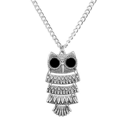 Fako Bijoux® - Ketting - Dansend Uiltje - 25x50mm -, Handtassen en Accessoires, Kettingen, Verzenden