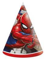 Spiderman Feesthoedjes 6st, Nieuw, Verzenden