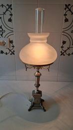 Lamp - Glas, Verzilverd - Klassieke zilveren lamp