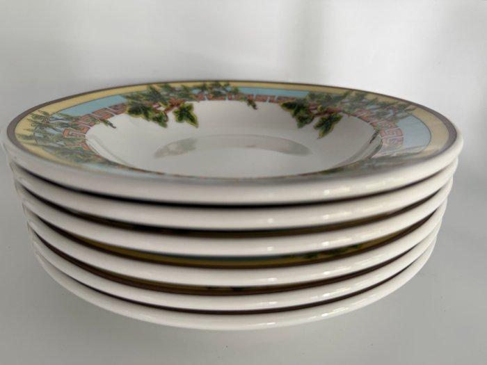 Rosenthal - Versace - Assiette (6) - 23,5 cm Casual Jeans, Antiek en Kunst, Antiek | Meubels | Tafels