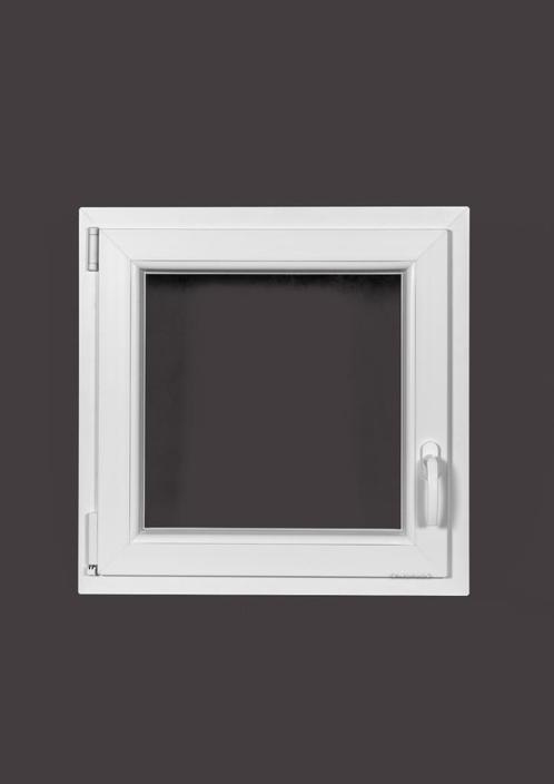PVC raam draai kiep b60xh60 cm wit, Doe-het-zelf en Bouw, Glas en Ramen, Dubbelglas, Nieuw, Gevelraam of Ruit, Minder dan 80 cm
