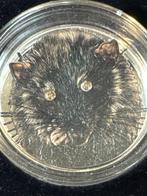 Ghana. 5 Cedis 2020 Year of the Rat with 2 Diamonds - 2 Oz