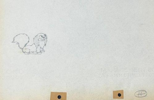 Walt Disney - Dessin de production original de Fifi le, Verzamelen, Disney
