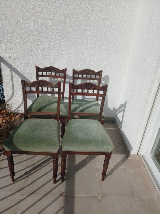 Chaise de salle à manger (4) - Acajou - style édouardien, Antiquités & Art, Antiquités | Autres Antiquités