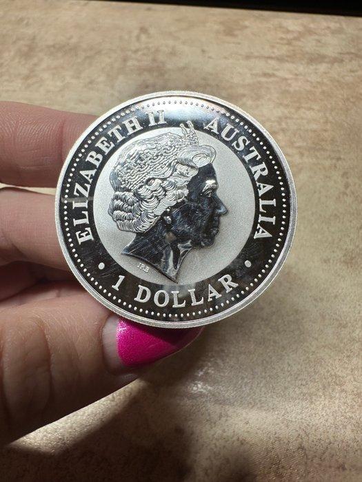 Australië. 1 Dollar 2000 Kookaburra, 1 Oz (.999) (Zonder, Timbres & Monnaies, Monnaies | Europe | Monnaies non-euro