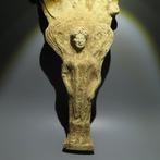 Oud-Grieks Terracotta Votief spiegel. 5e eeuw voor Christus.