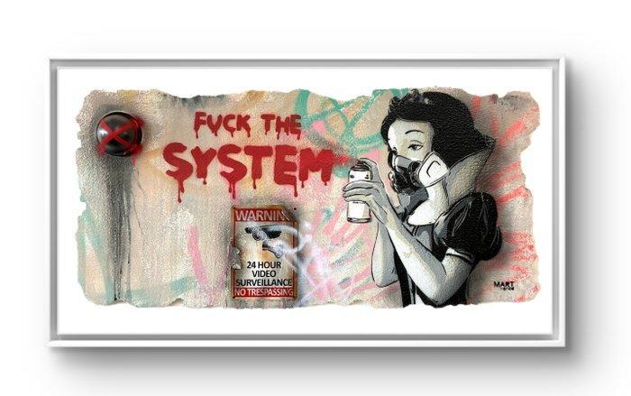 Mart Signed - DISNEY VANDALS( BIANCANEVE) night Version, Antiek en Kunst, Kunst | Schilderijen | Modern