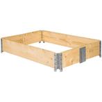 tectake Hoge plantenbak opklapbaar en stapelbaar 120x80x19cm, Huis en Inrichting, Verzenden, Nieuw