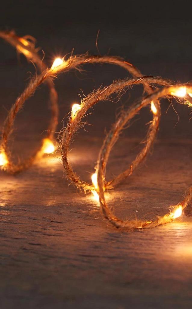 Ledstring Jute 2 meter 40 leds Classic 2xAA, Hobby & Loisirs créatifs, Bricolage